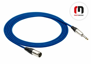 M 北海道りっぴー Red's Music - Kabel mikrofonowy - XLR M / Jack mono 6.3 - MC03